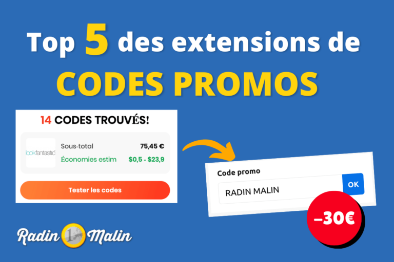 Les 5 meilleures extensions de codes promo (+23€ pour vous) · Radin Malin