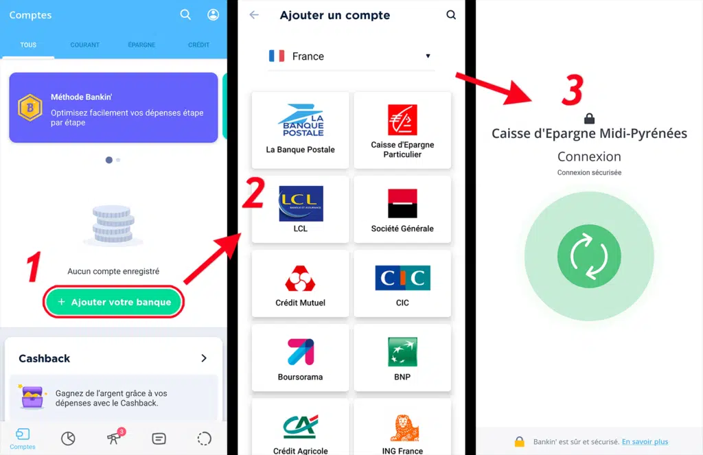 Bankin ajouter compte