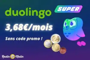 code promo duolingo super pas cher
