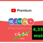 youtube premium pas cher