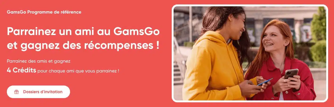 gamsgo parrainage 2025