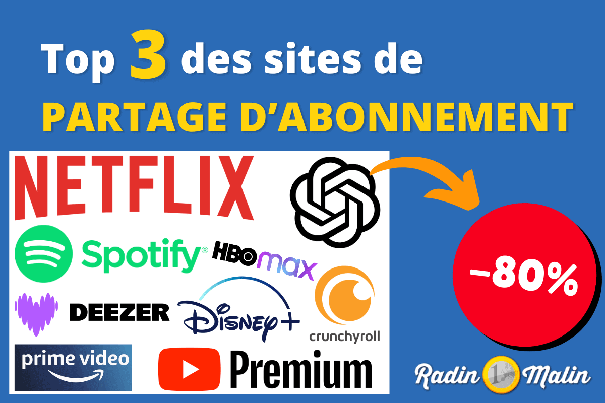 Site de partage d’abonnement