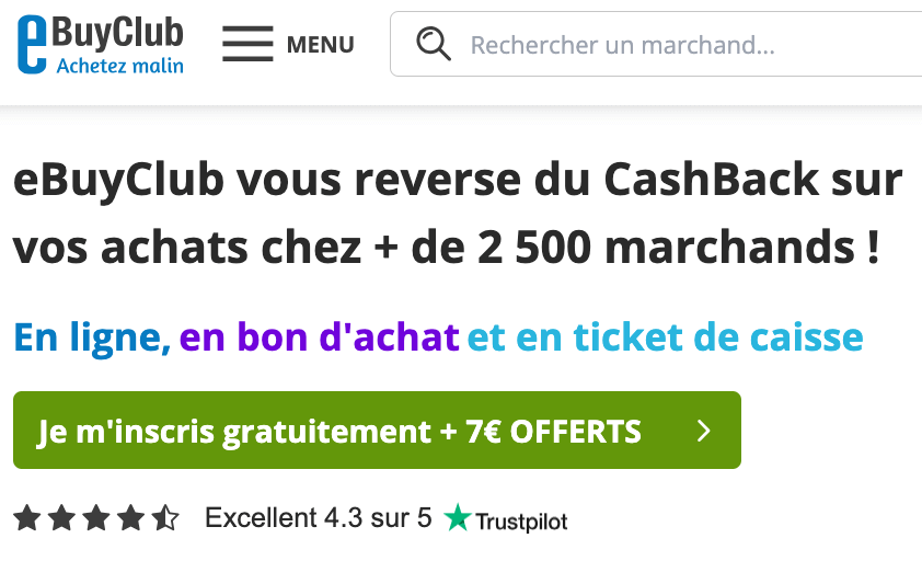 ebuyclub cashback présentation 2025