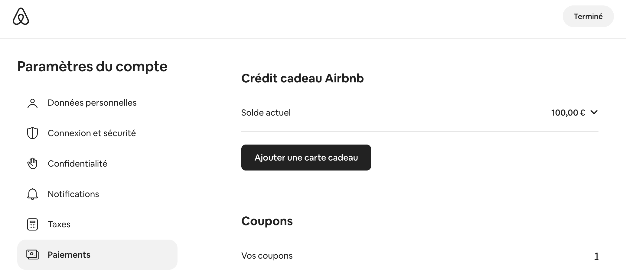code promo airbnb solde carte cadeau