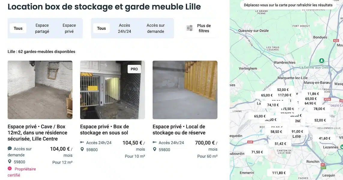 garde meuble entre particuliers co stockage avis
