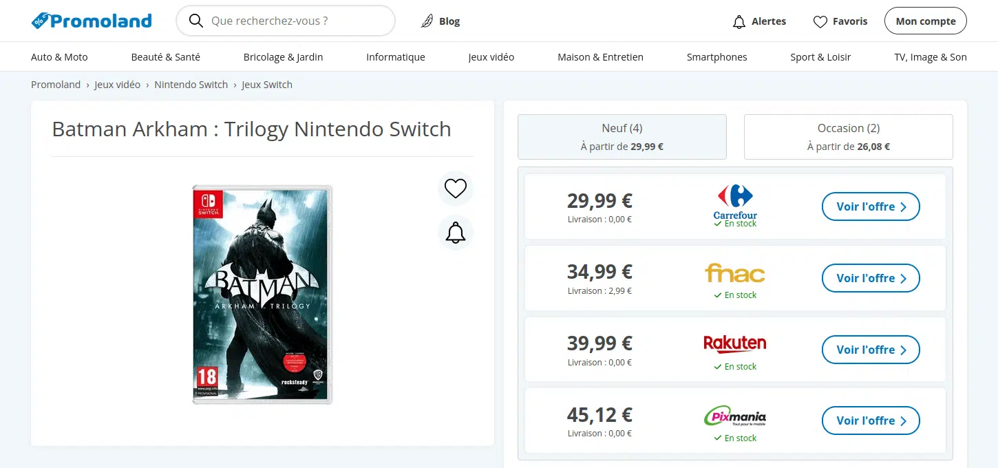promoland comparateur de prix