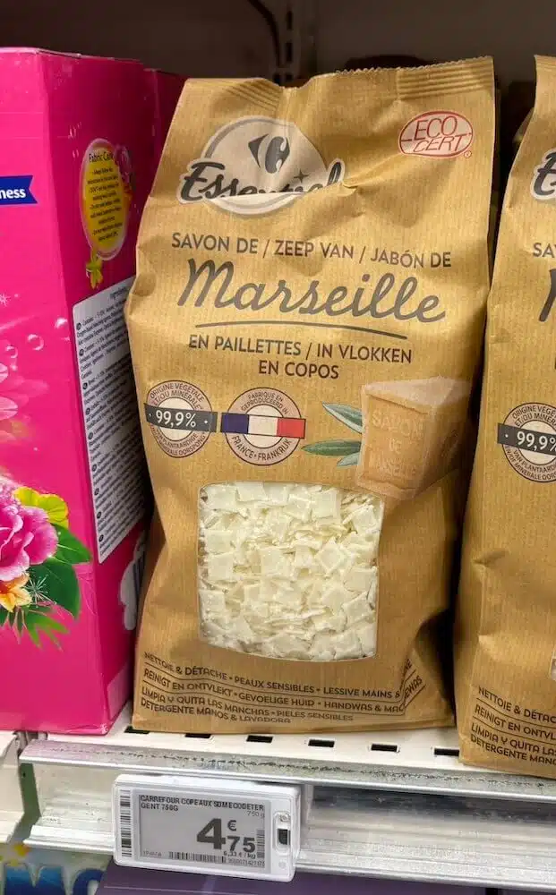 savon marseille copeaux paillettes