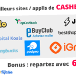Meilleur site appli cashback