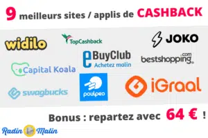 Meilleur site appli cashback