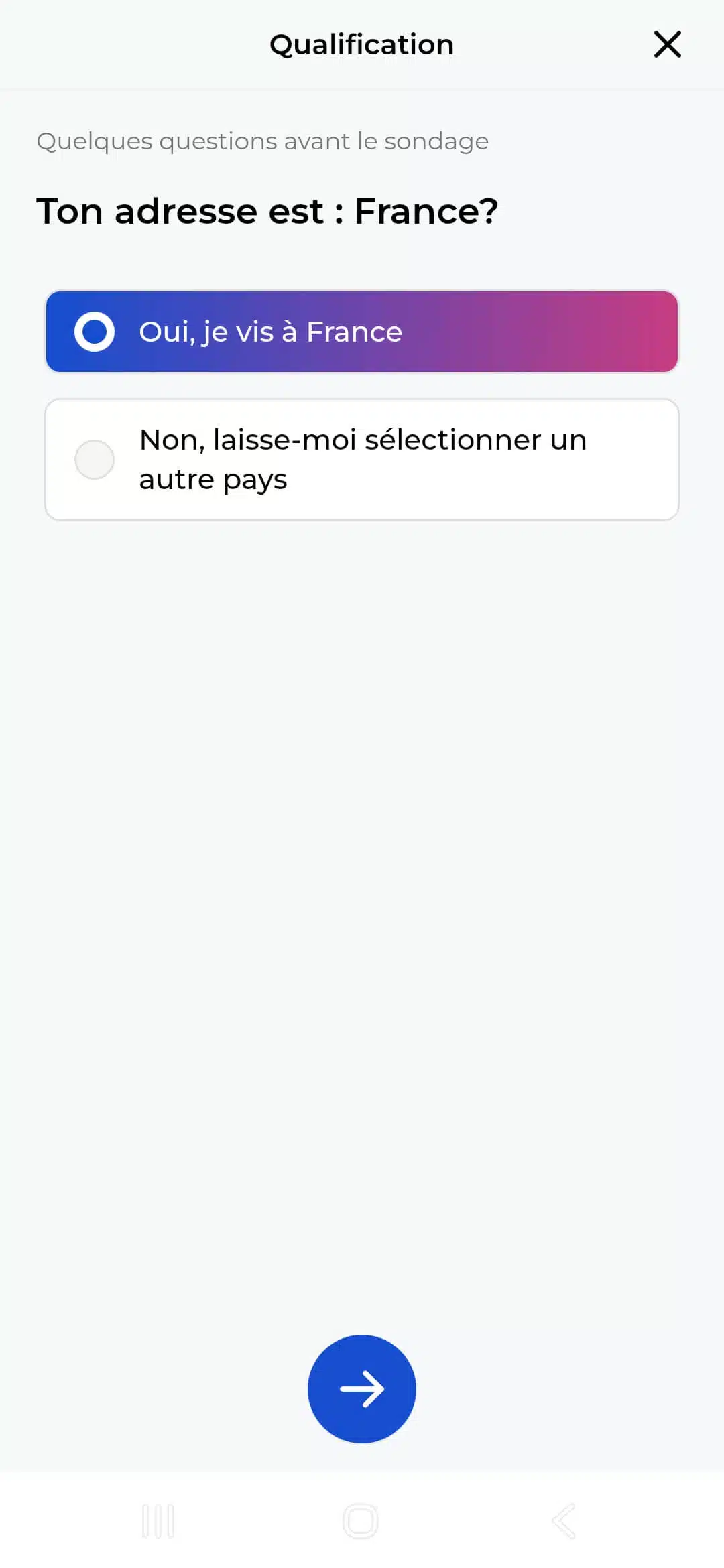Création du compte sur Prime Opinion
