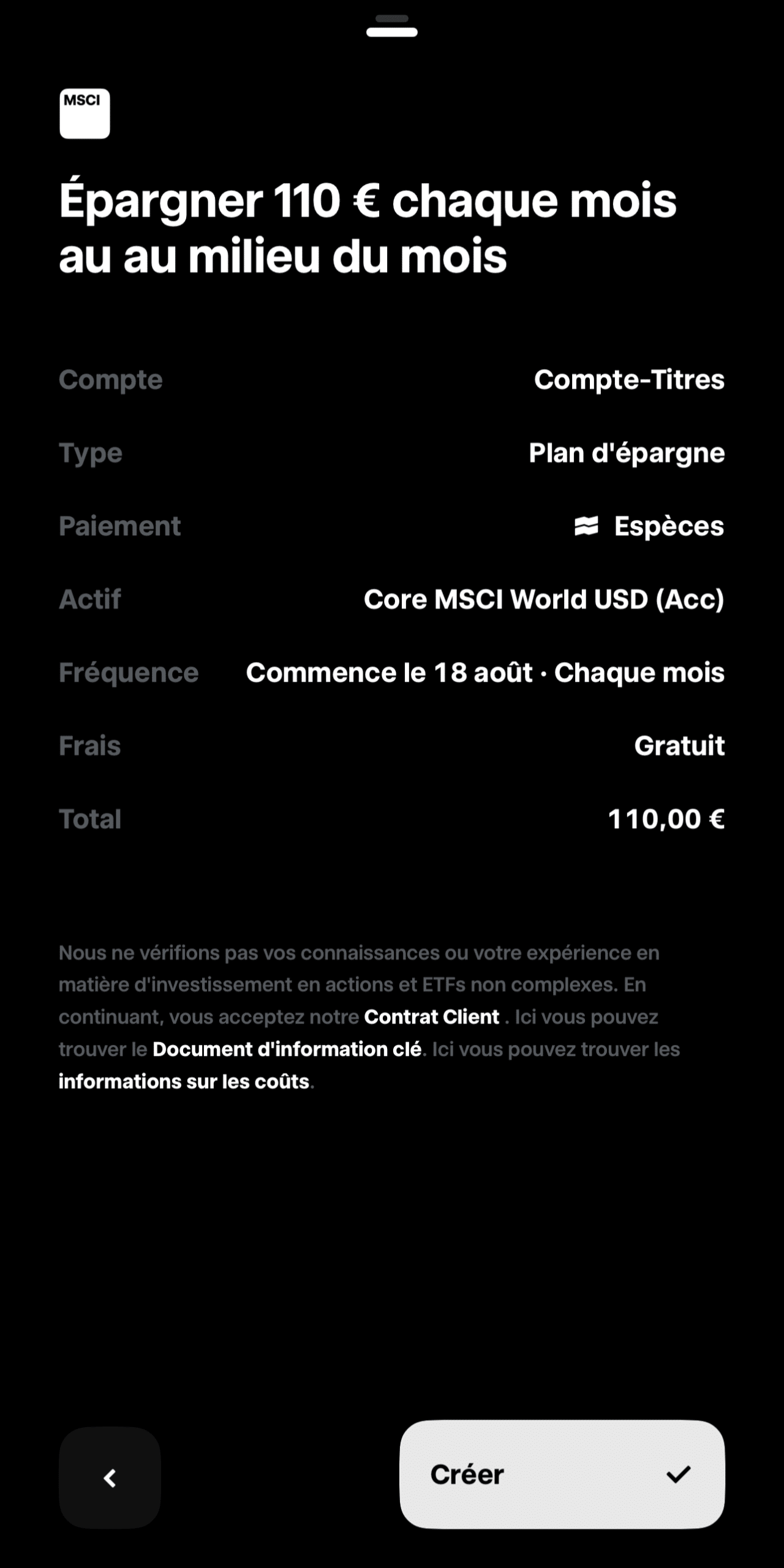 plan d'épargne frais Trade Republic