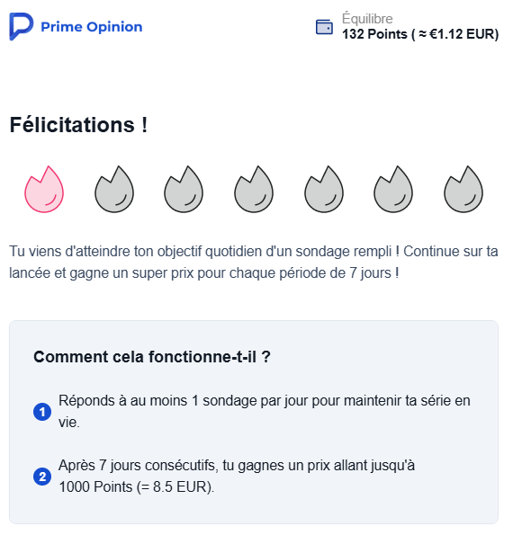 Fonctionnement de Prime Opinion