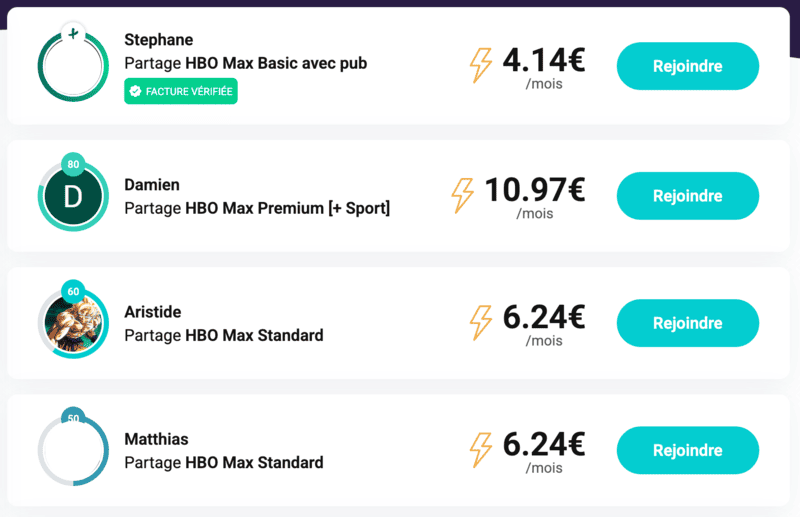 GamsGo moins cher vs Spliiit partage d'abonnements