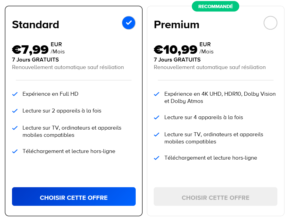 Formules Paramount Plus