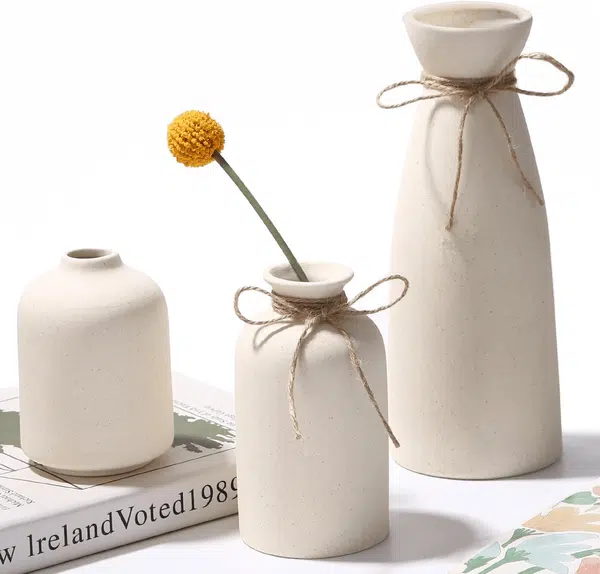 Lot de 3 vases en céramique