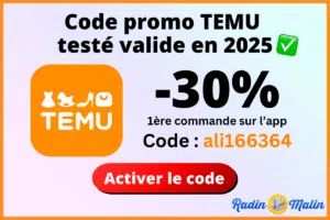 Code promo Temu
