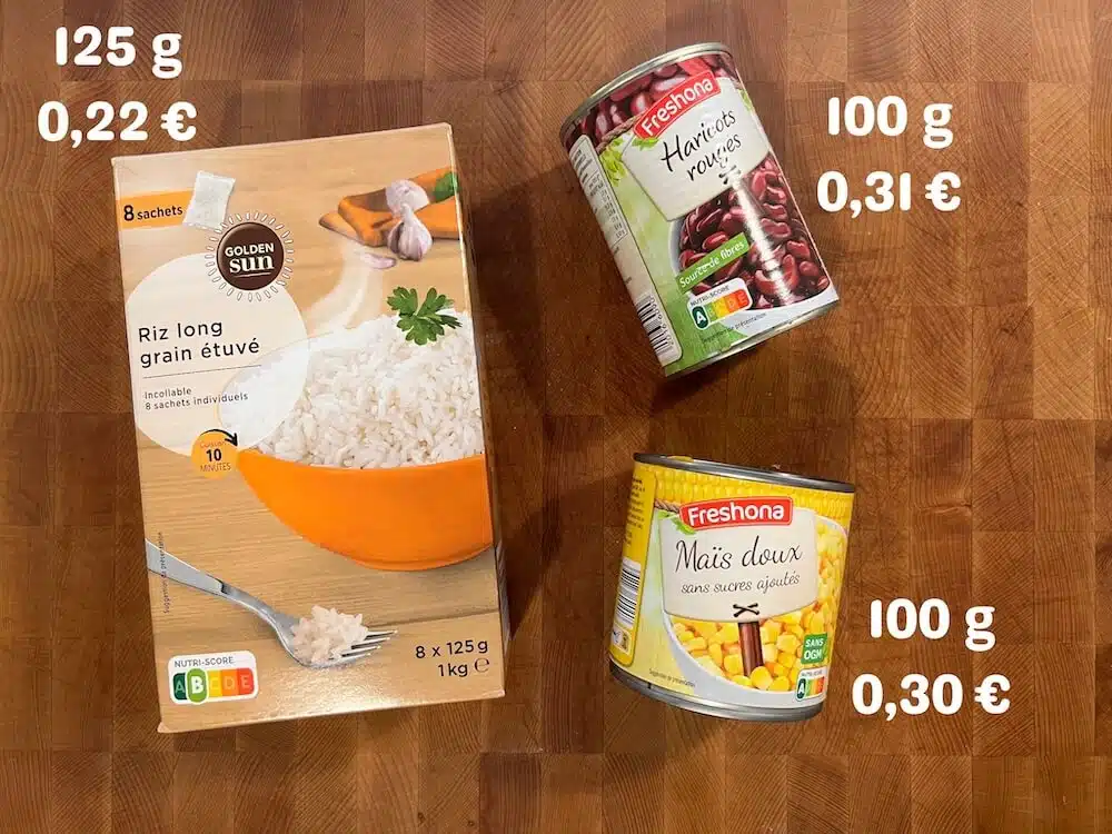 salade de riz préparation