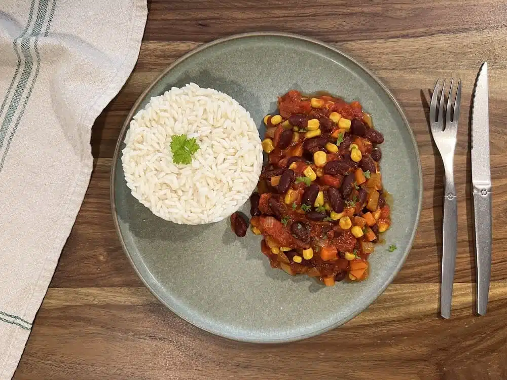 recette chili sin carne