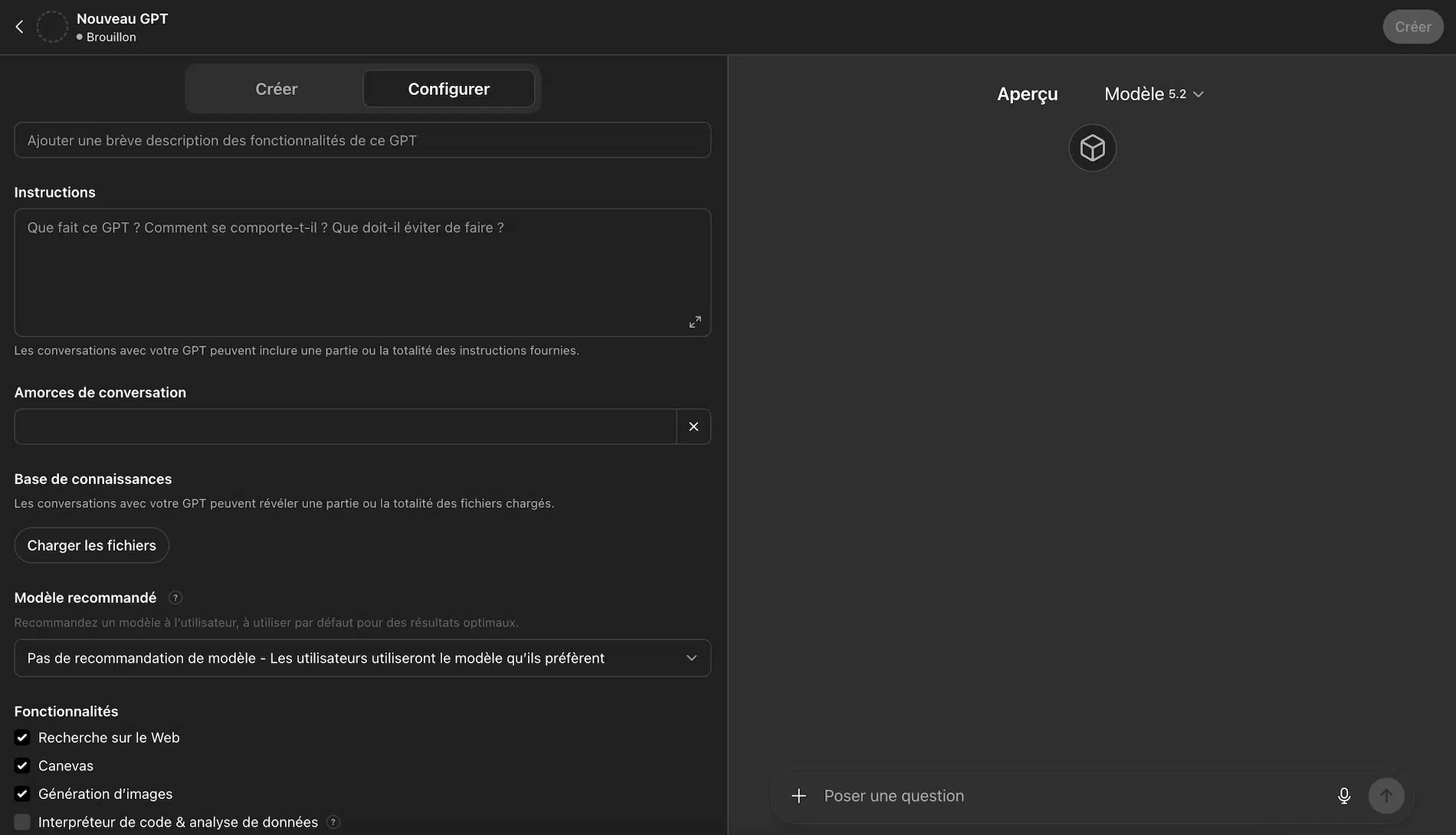 chatgpt plus pas cher custom gpt