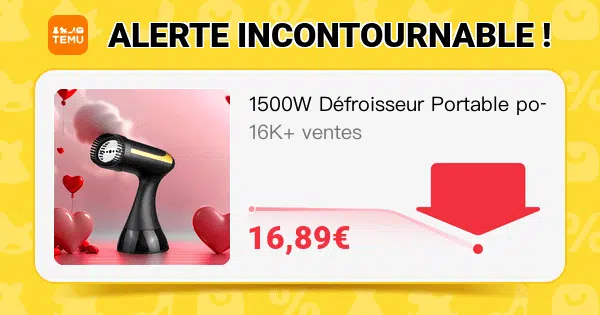code promo temu meilleures ventes janvier 2026 deÌfroisseur
