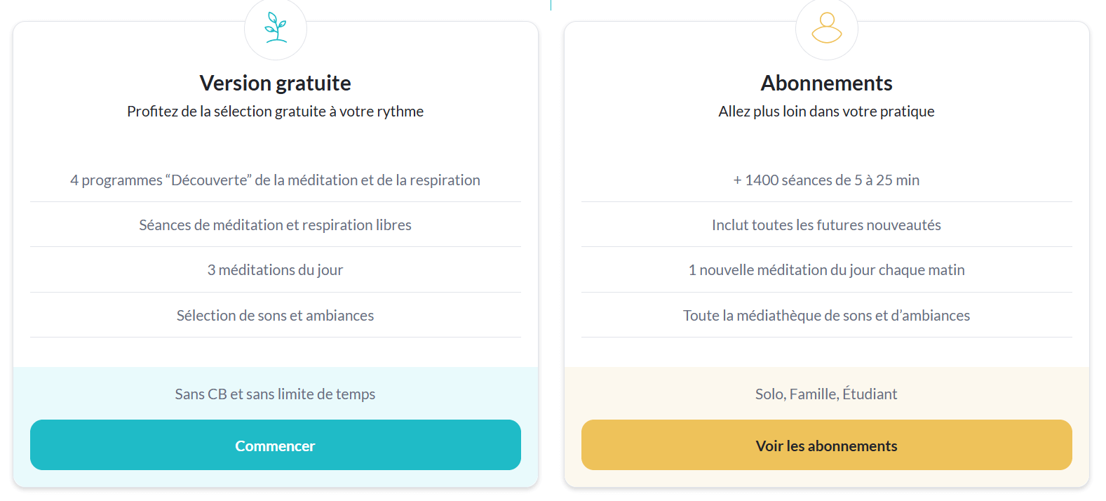 Petit Bambou, version gratuite payante