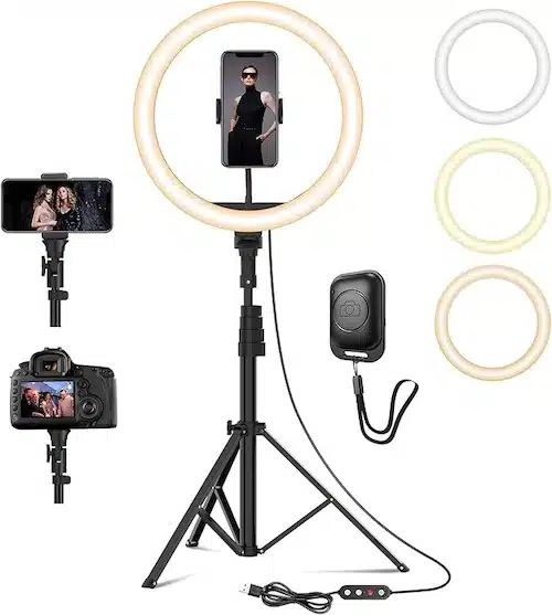 Trépied ring light pour smartphone