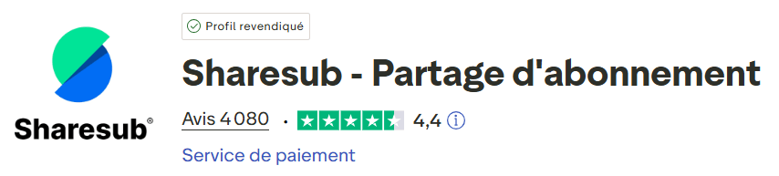 Avis Trustpilot Sharesub