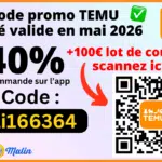 Code promo temu mai 2026