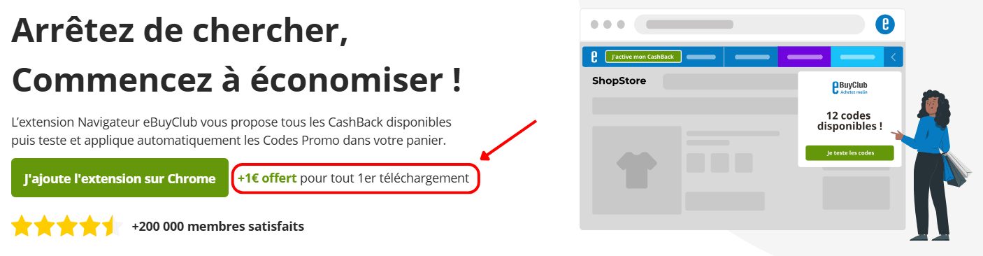 Extension eBuyClub Alertes Bons Plans