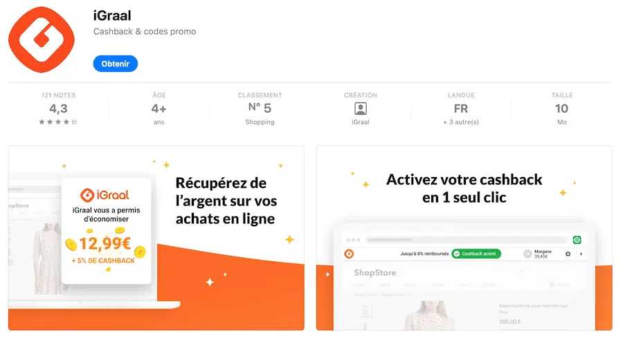 application igraal avis