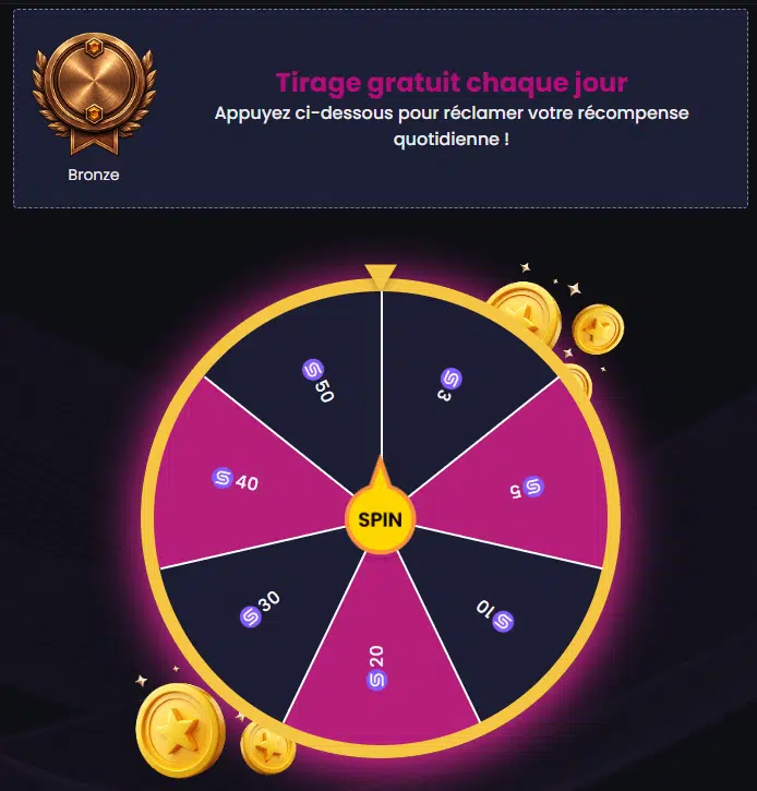 Tirage gratuit sur Savebucks