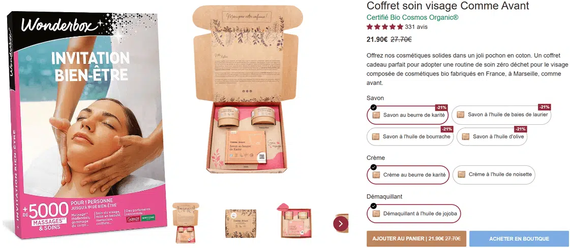 Coffret bien-être