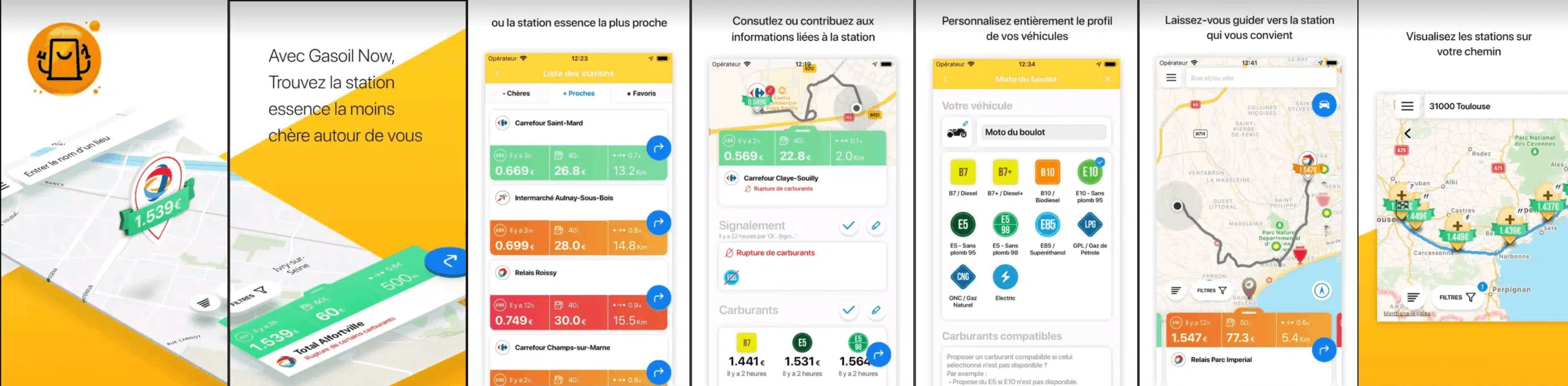 Essence / Gasoil Now, application pour trouver du carburant pas cher