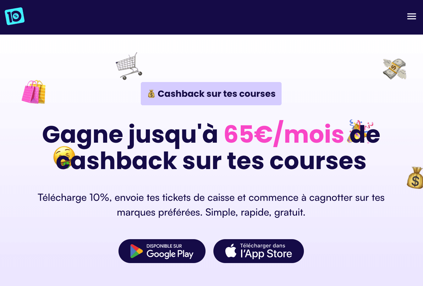 10% pourcent cashback avis
