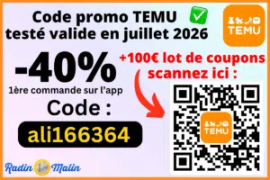 Code promo temu juillet 2026