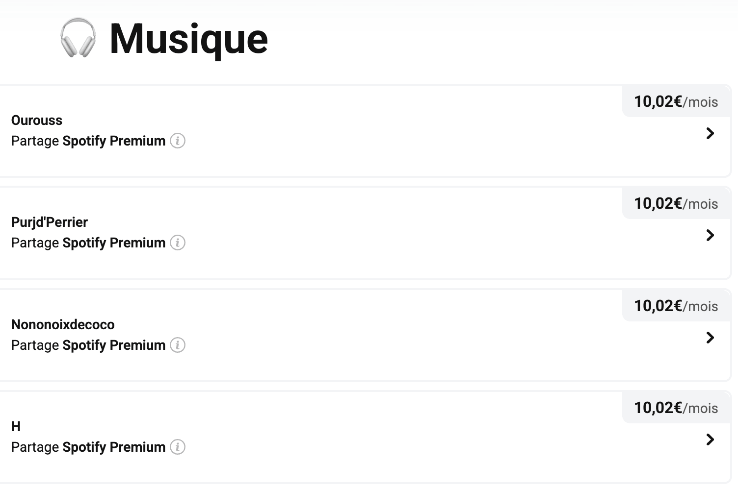 prix abonnement spotify spliiit 30 juillet 2026