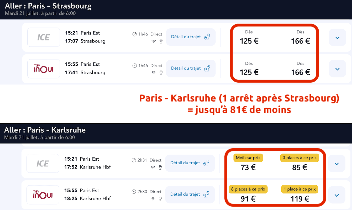 train moins cher paris strasbourg karlsruhe